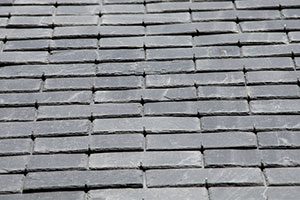 close up of slate roofing material
